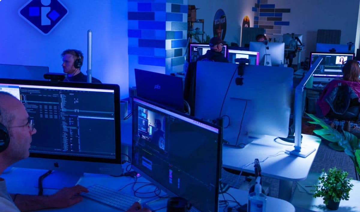 semaphore office with employees at their computers